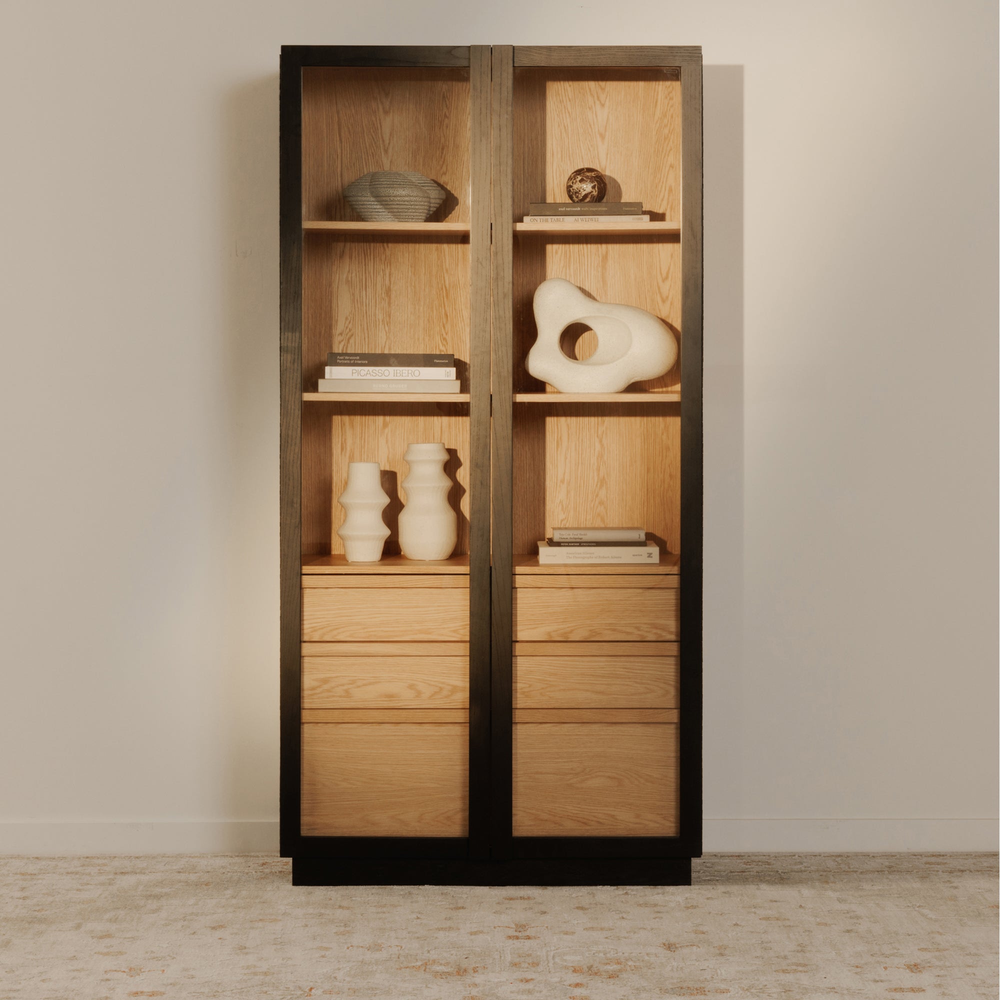 Charlotte Tall Cabinet Black - Central Designs