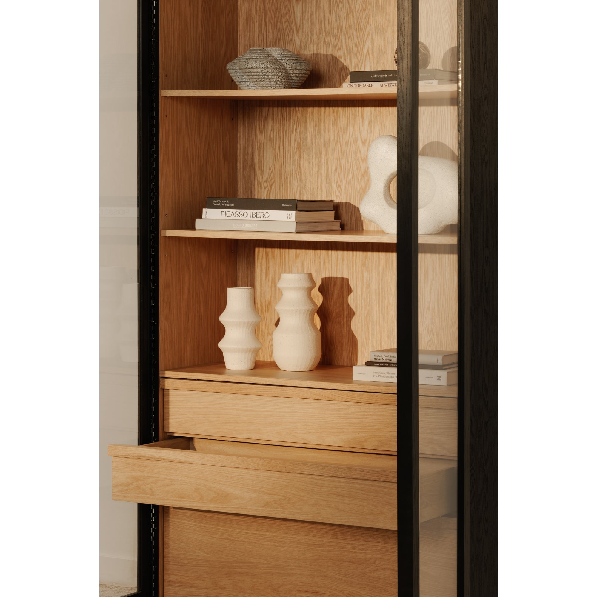 Charlotte Tall Cabinet Black - Central Designs
