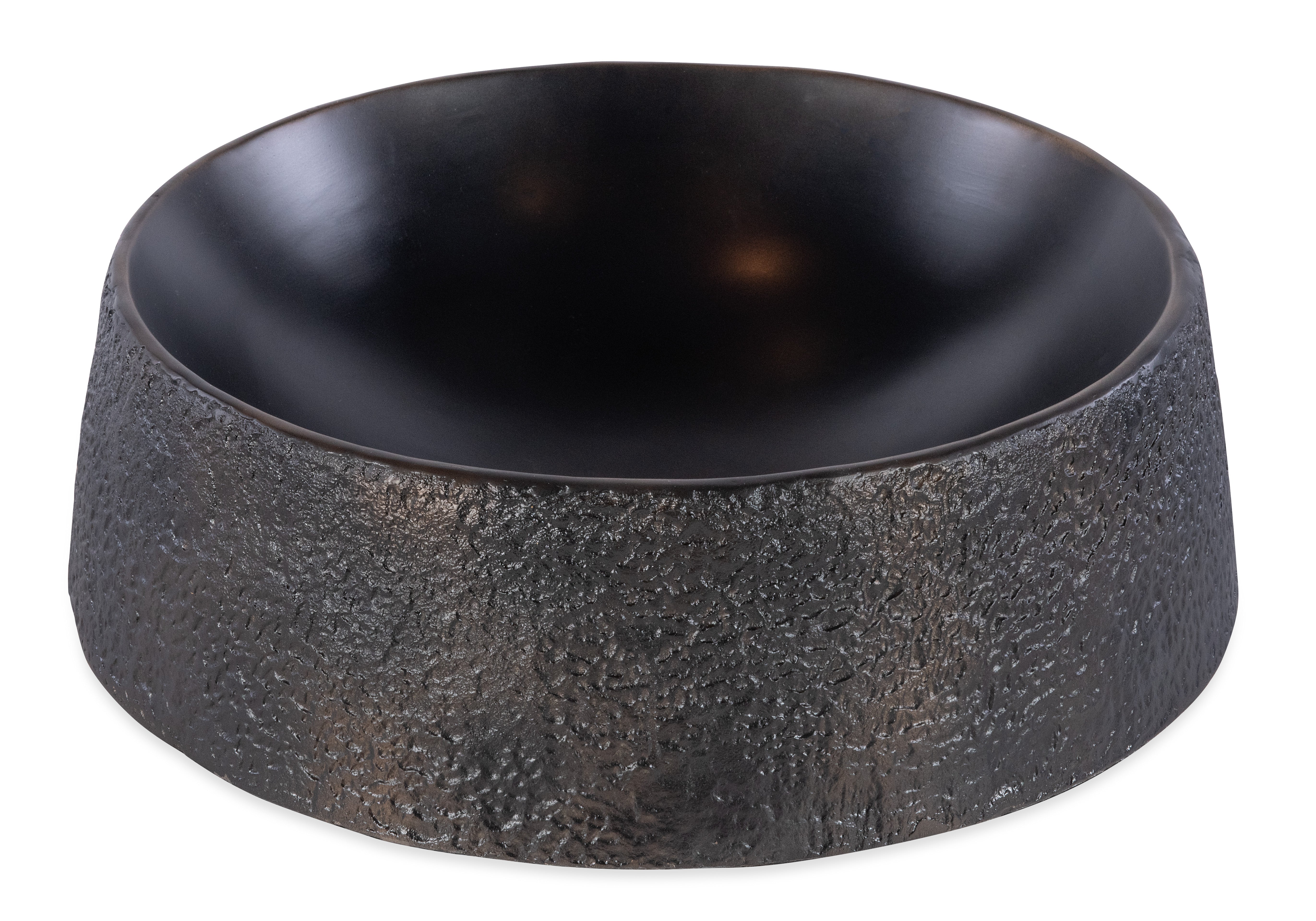 Hammered Metal Round Bowl