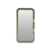 MDF Framed Wall Mirror w/ Ball Detail in Grey
