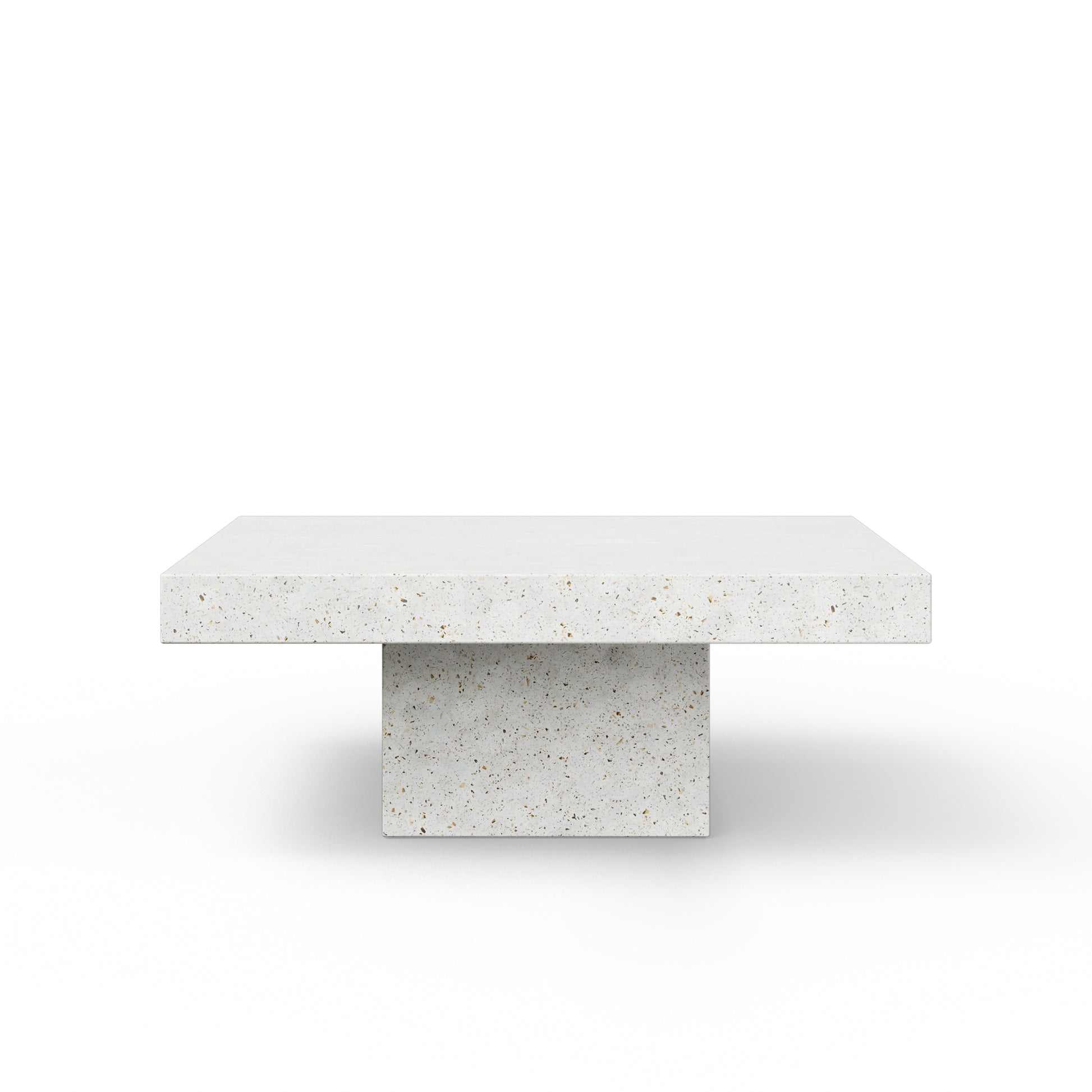 Mixx - Una Square Coffee Table - Ivory Terrazzo - Central Designs