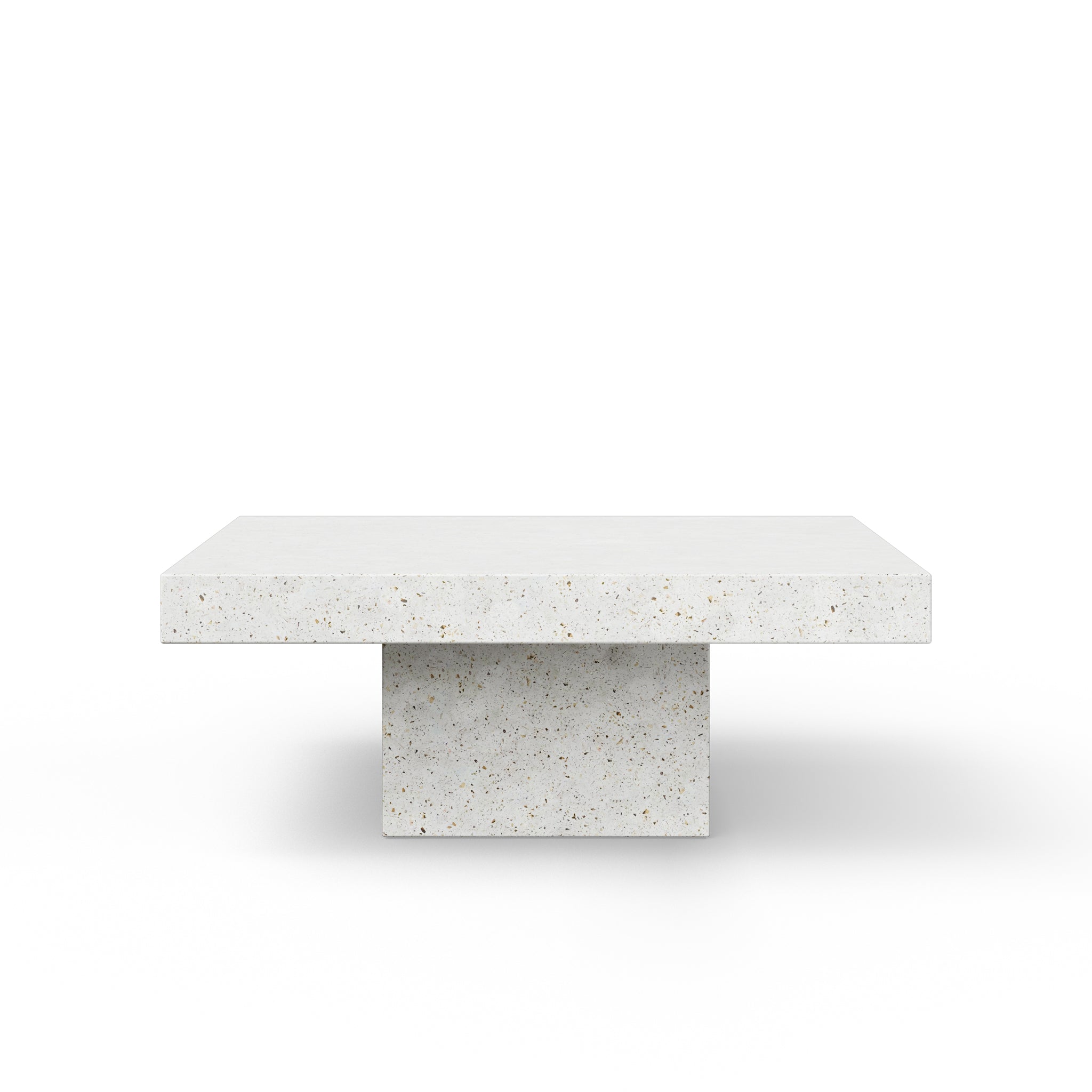 Mixx - Una Square Coffee Table - Ivory Terrazzo - Central Designs
