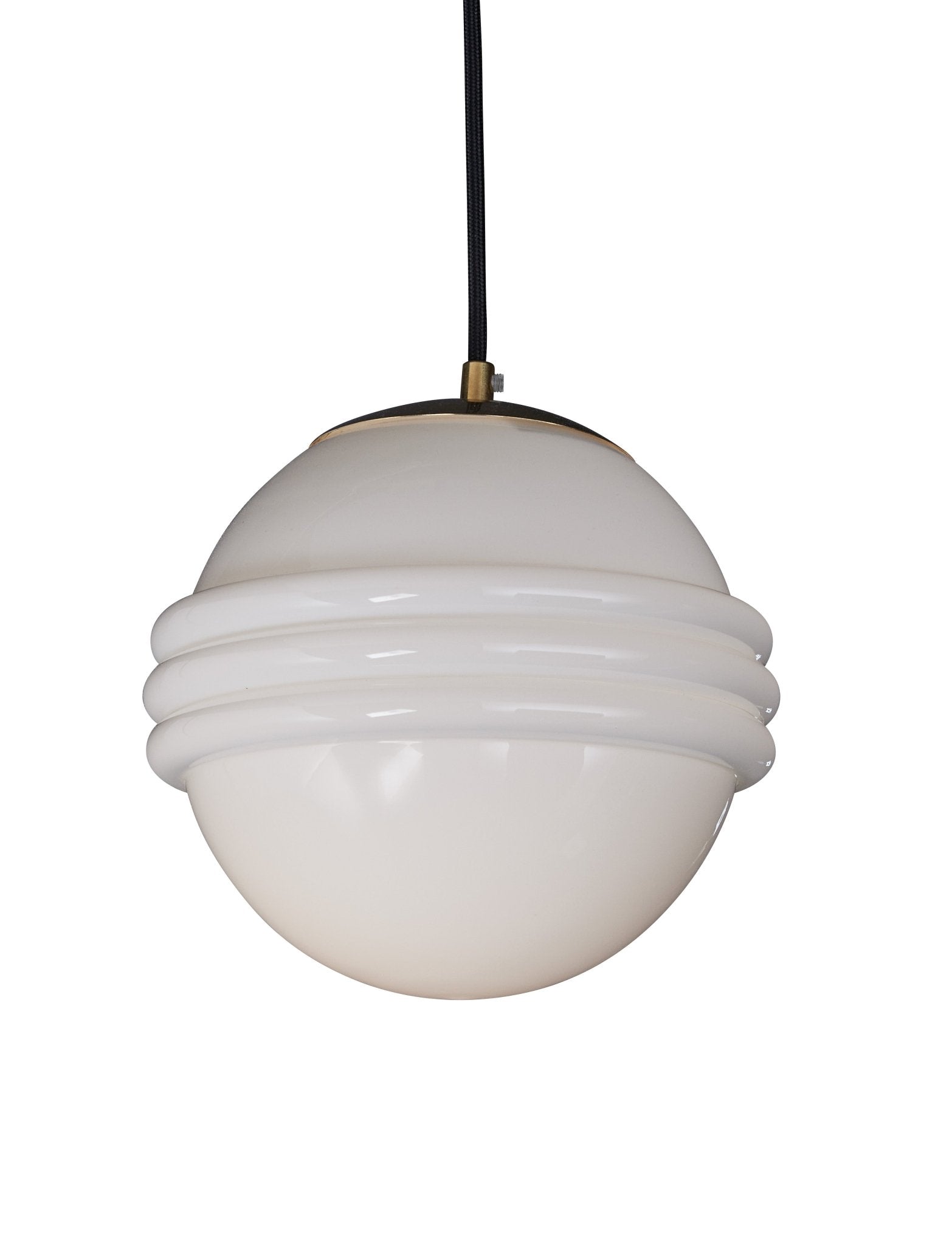Vintage Soda Fountain Glass Cronus Pendant Lamp - Central Designs