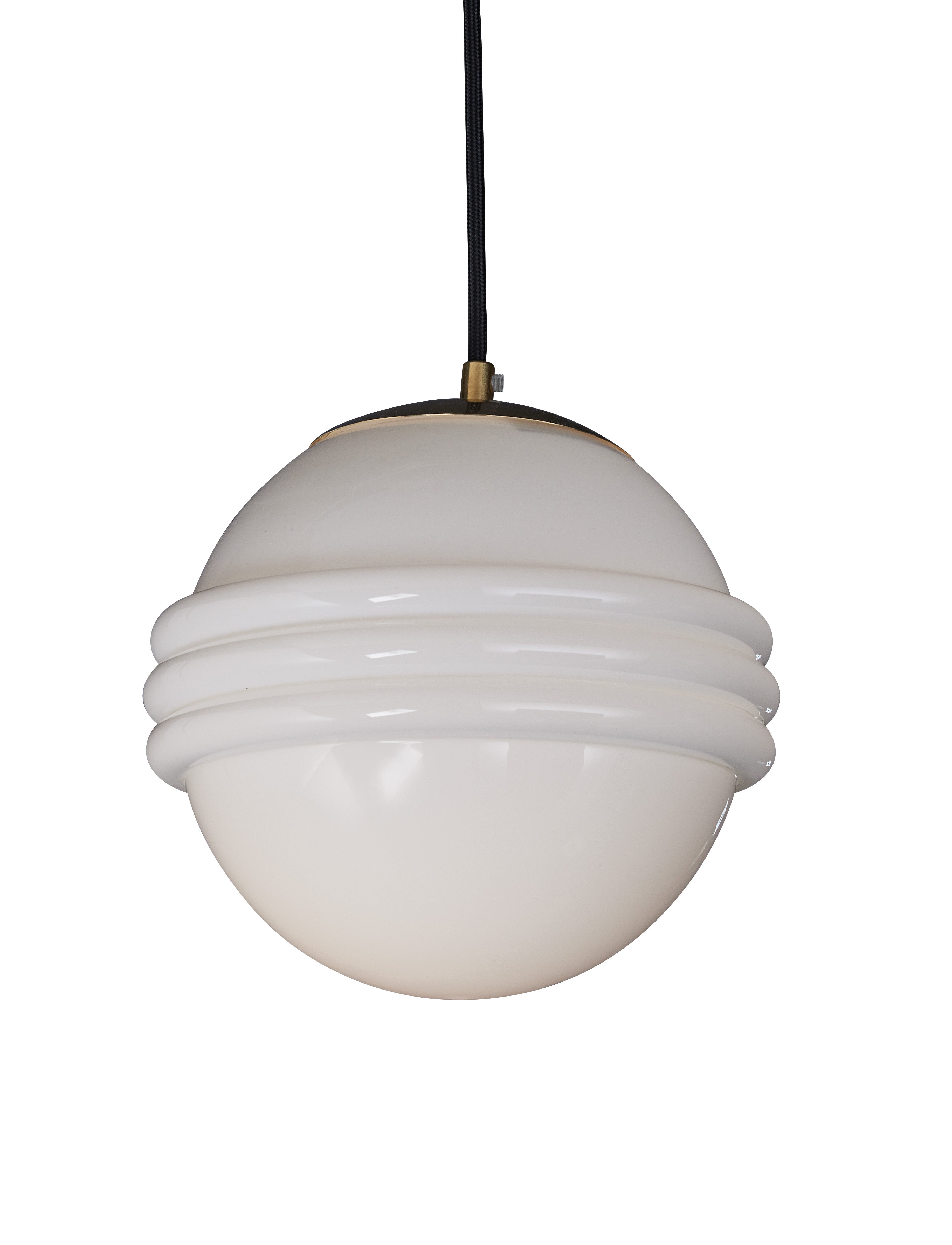 Vintage Soda Fountain Glass Cronus Pendant Lamp