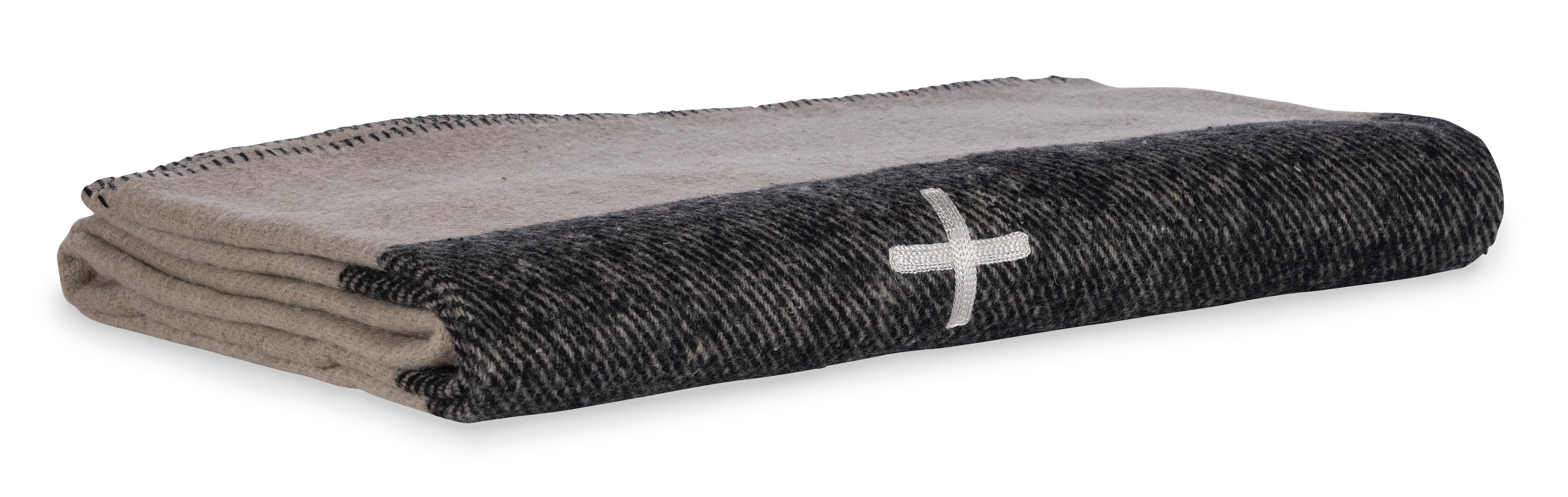 Swiss Army Wool Blanket (Cream)