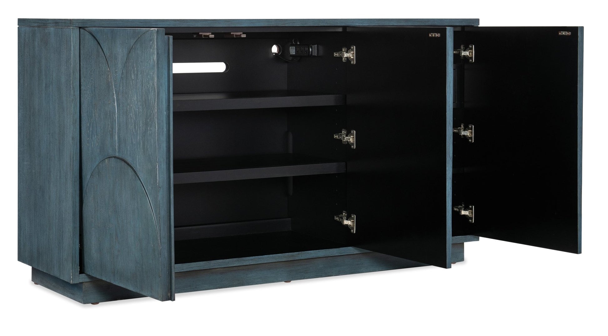 Melange Round Valley Three Door Entertainment Credenza - Central Designs