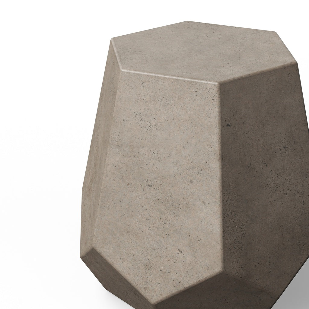 Mixx - Faceted Stool - Dark Grey