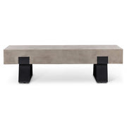 Mixx - Industrial Bench - Black Legs - Dark Grey Seat