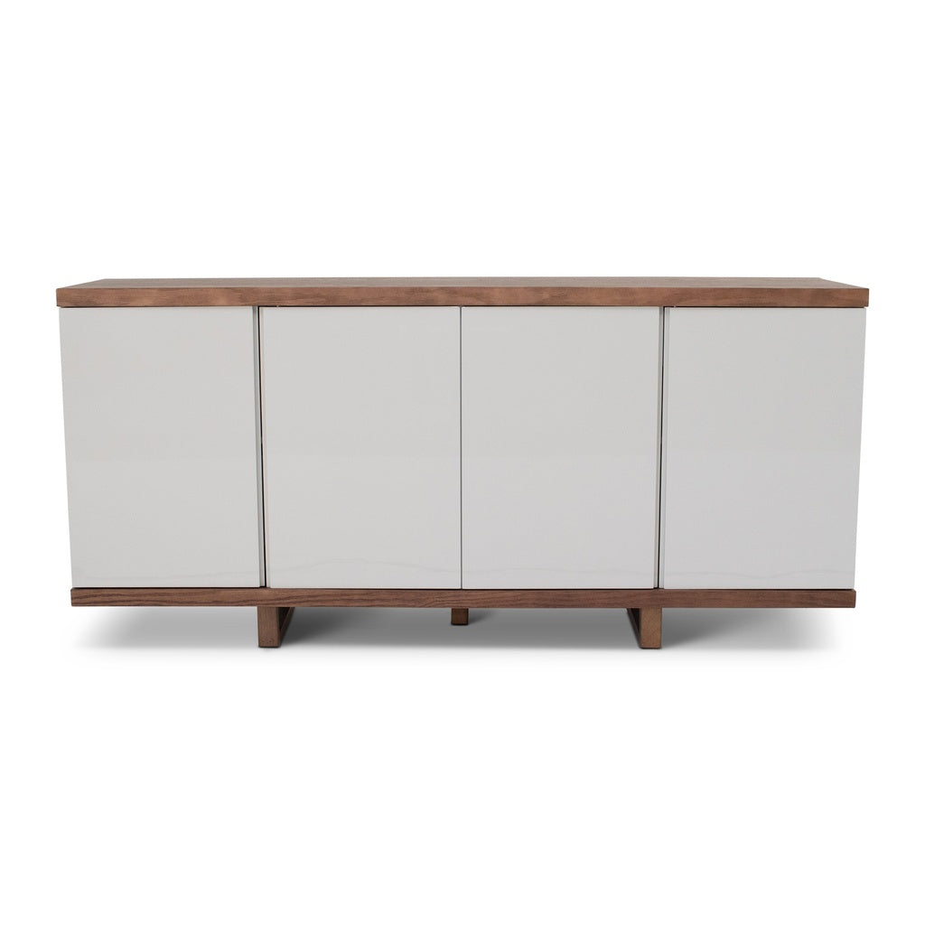 Modern Brazilian - Copany - Buffet - Nogal Frame - Off White Doors