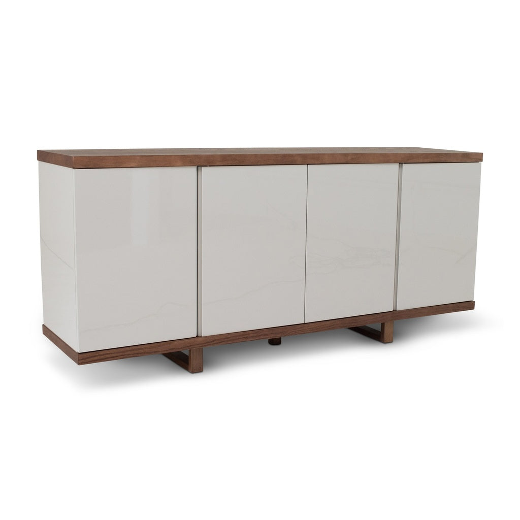 Modern Brazilian - Copany - Buffet - Nogal Frame - Off White Doors