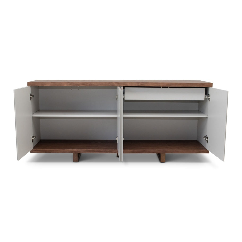 Modern Brazilian - Copany - Buffet - Nogal Frame - Off White Doors
