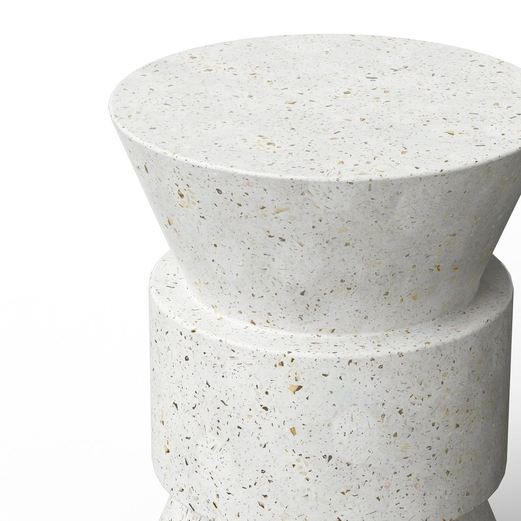 Mixx - Jackson Stool - Ivory Terrazzo