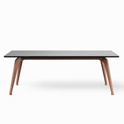 Modern Brazilian - Giane - Dining Table - Nogal Base - Black Top