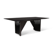 Modern Brazilian - Laguna - Wooden Top Dining Table - Ebano Frame