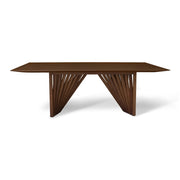 Modern Brazilian - Laguna - Wooden Top Dining Table - Nogal Frame