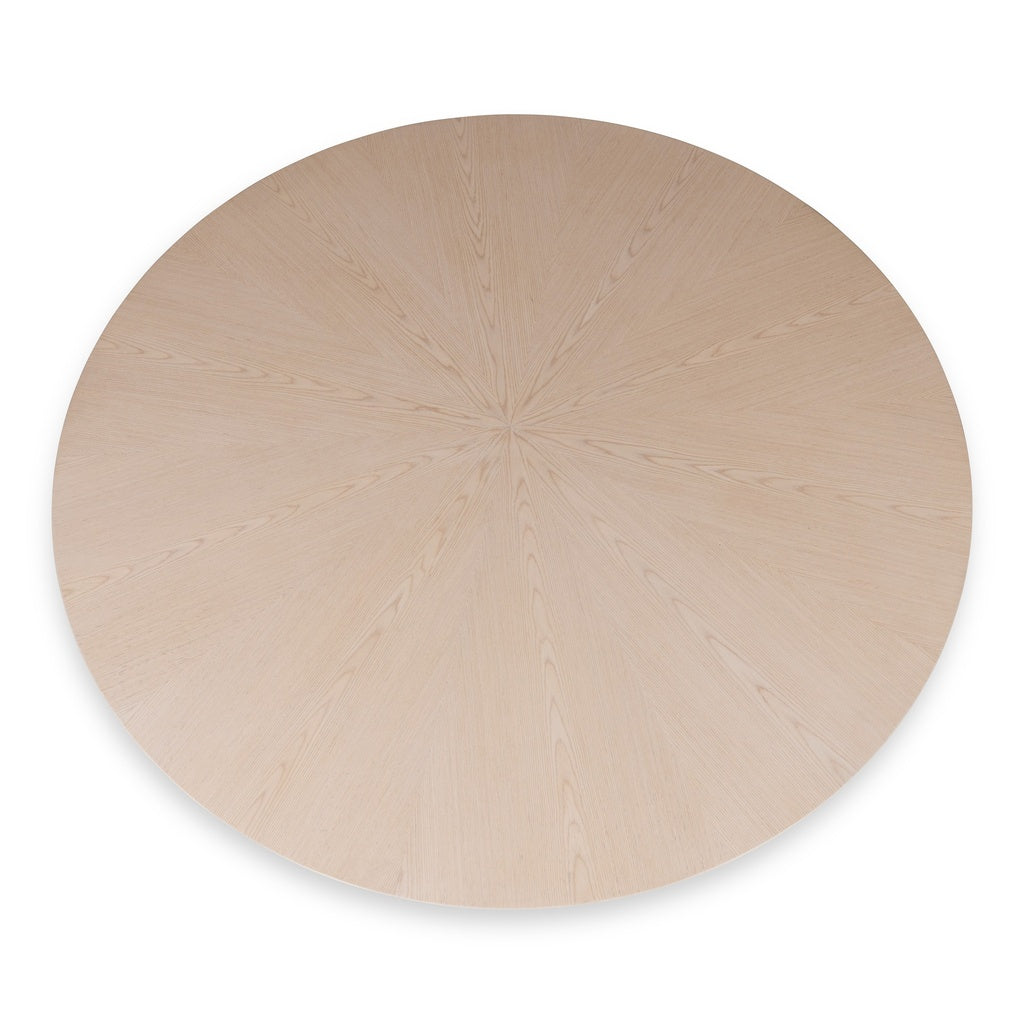 Modern Brazilian - Mona - Wooden Top Round Dining Table - Nevoa