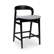 Modern Brazilian - Velma - Counter Stool - Essence Grey Seat - Ebano Frame