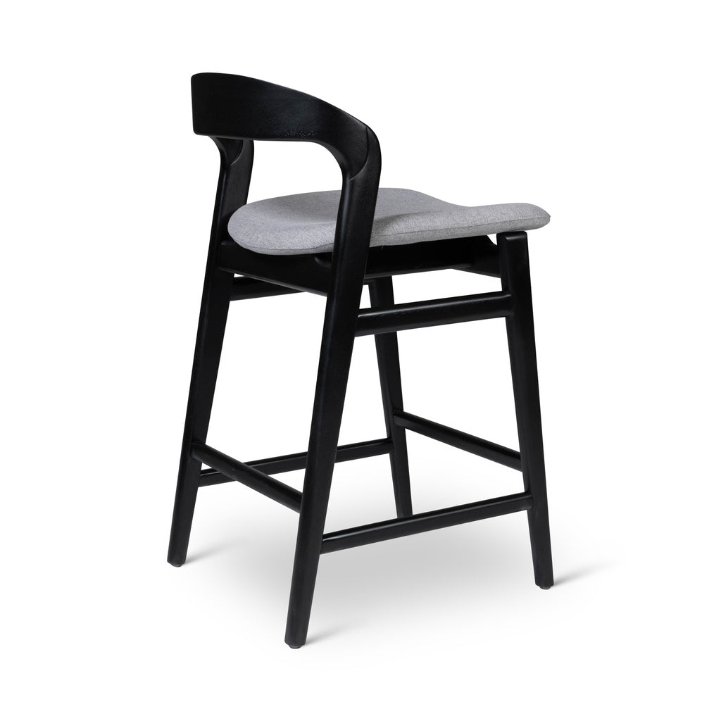 Modern Brazilian - Velma - Counter Stool - Essence Grey Seat - Ebano Frame