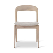 Modern Brazilian - Velma - Side Chair - Bouclé Crafted Glaze Seat - Nevoa Frame