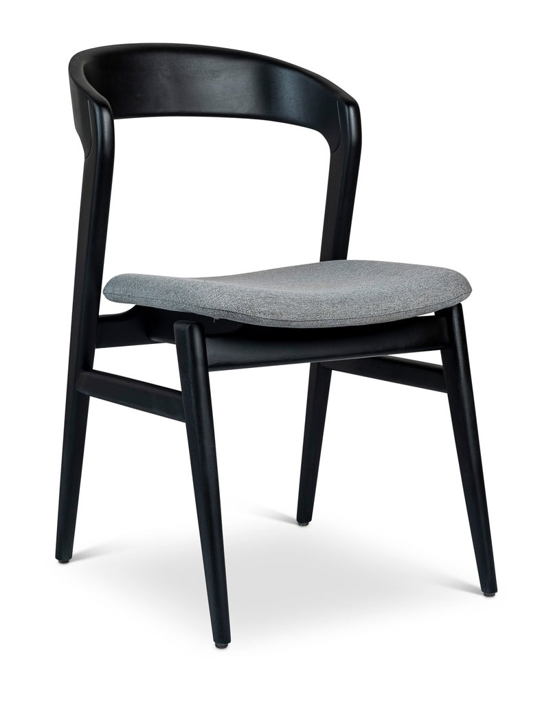 Modern Brazilian - Velma - Side Chair - Essence Grey Seat - Ebano Frame