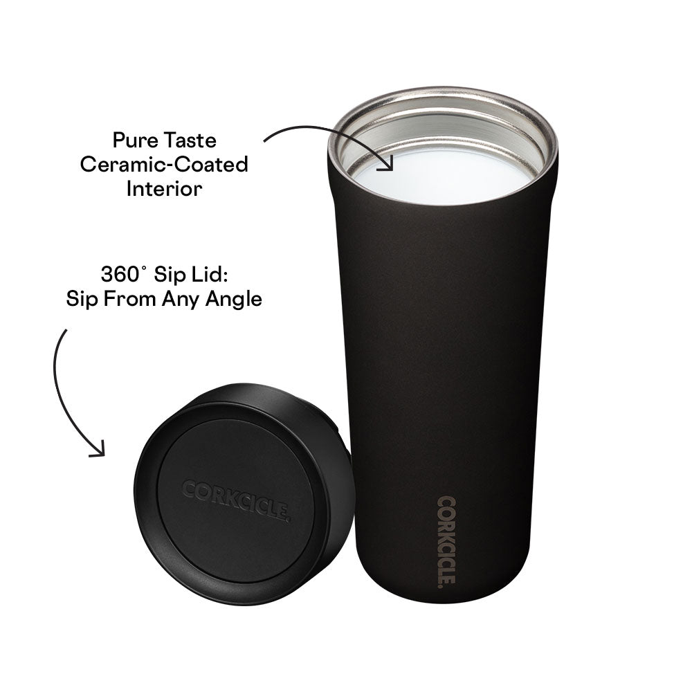 Commuter Cup - 17oz in Matte Black - Central Designs