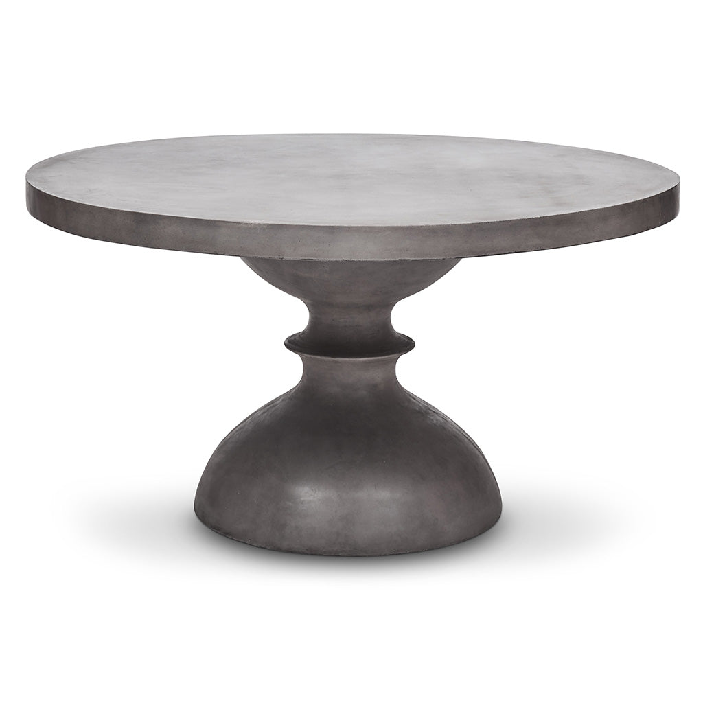 Mixx - Spindle 59" Round Dining Table - Dark Grey