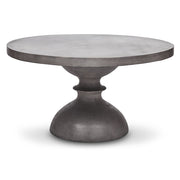 Mixx - Spindle 59" Round Dining Table - Dark Grey