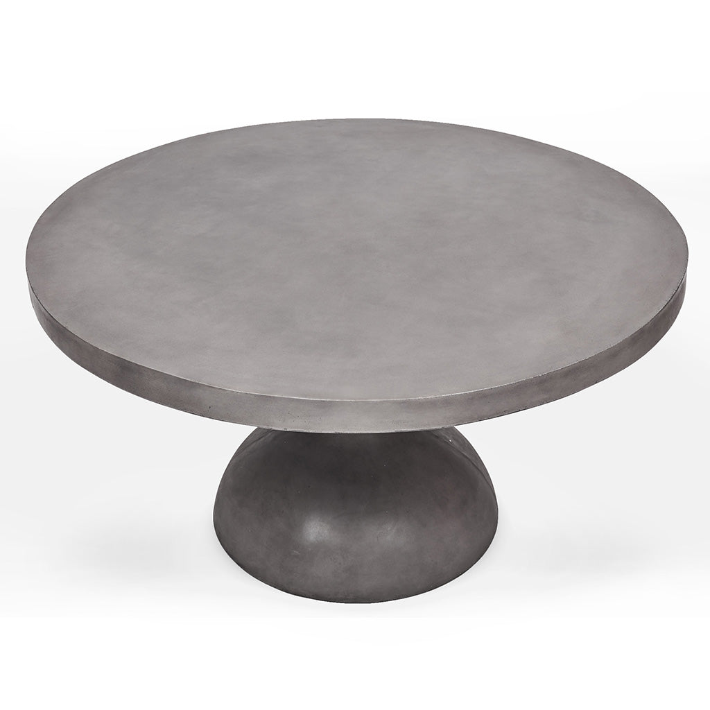 Mixx - Spindle 59" Round Dining Table - Dark Grey