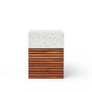 Mixx - Stecca Alto Stool - Ivory Terrazzo