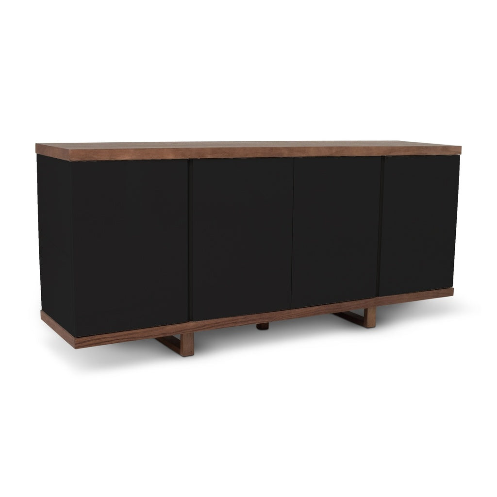Modern Brazilian - Copany - Buffet - Nogal Frame - Black Doors