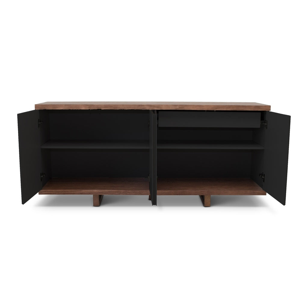 Modern Brazilian - Copany - Buffet - Nogal Frame - Black Doors