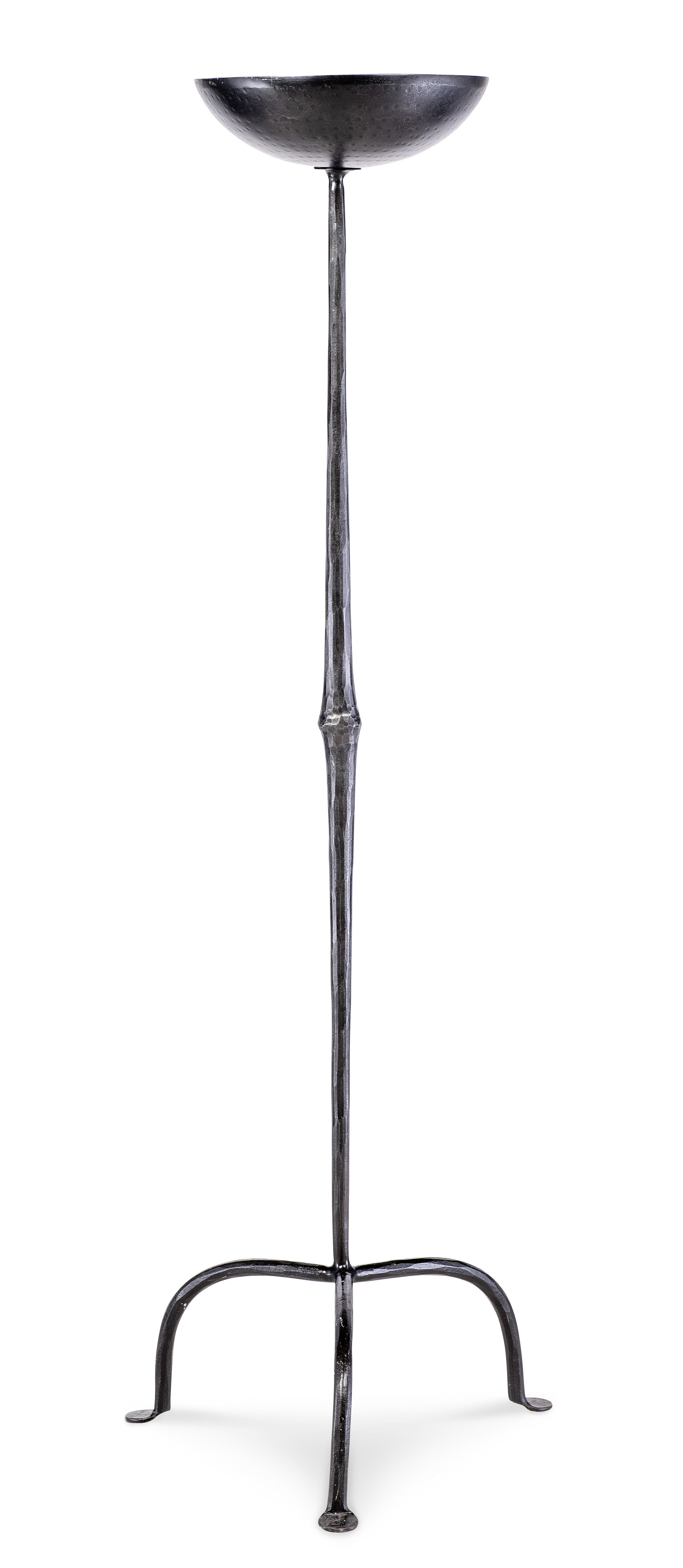 Hand Hammered Iron Lorenzon Candle Stand - Large