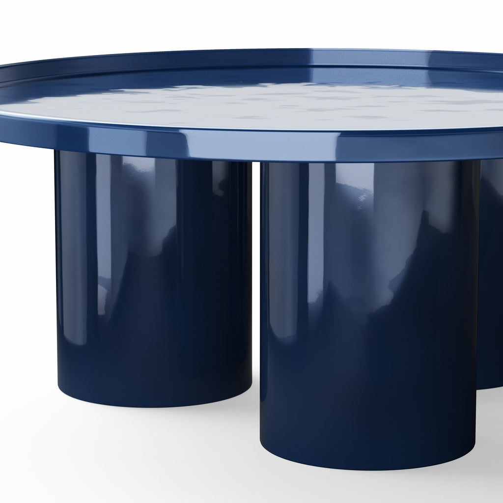 Eclat - Sofia Enamel Coffee Table - Navy