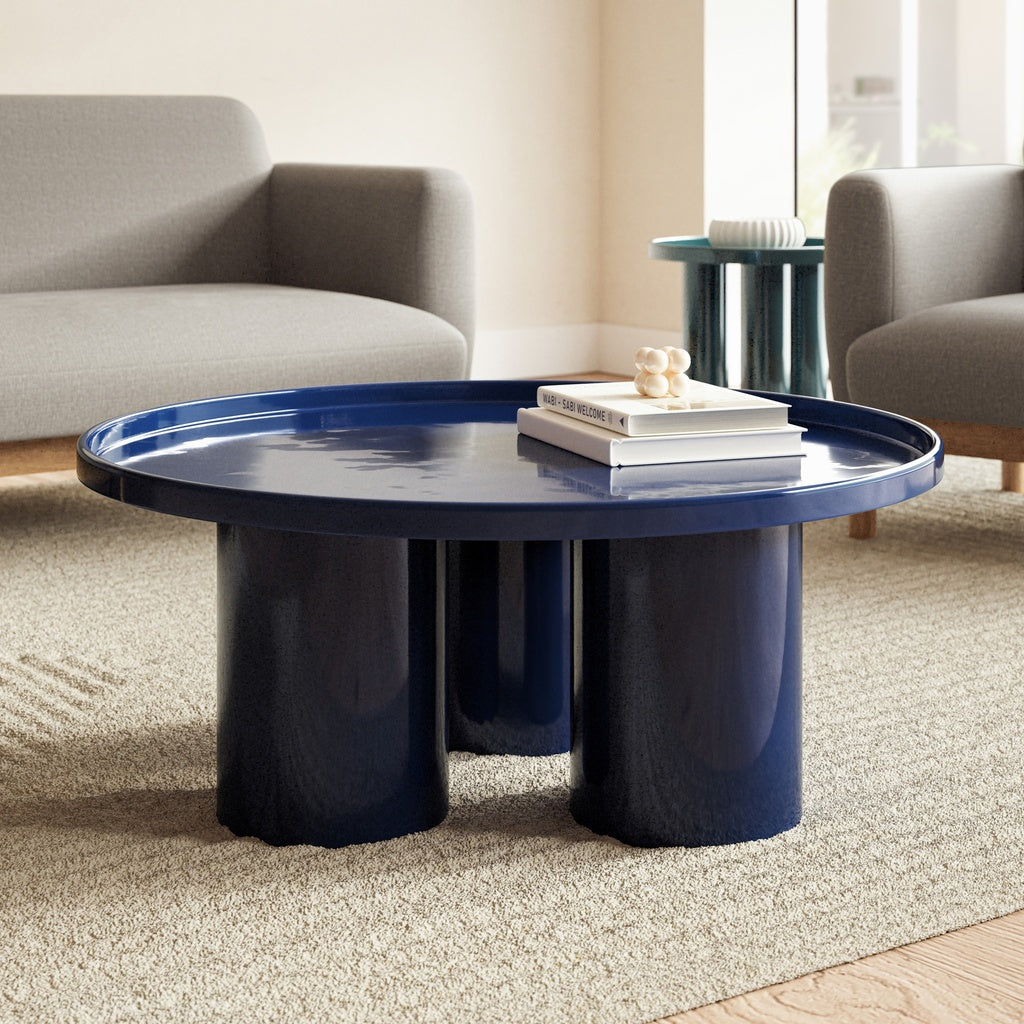 Eclat - Sofia Enamel Coffee Table - Navy