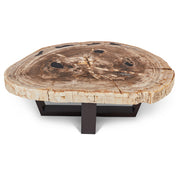Relique - Valerie Coffee Table - Dark Brown Frame - Natural Light Top