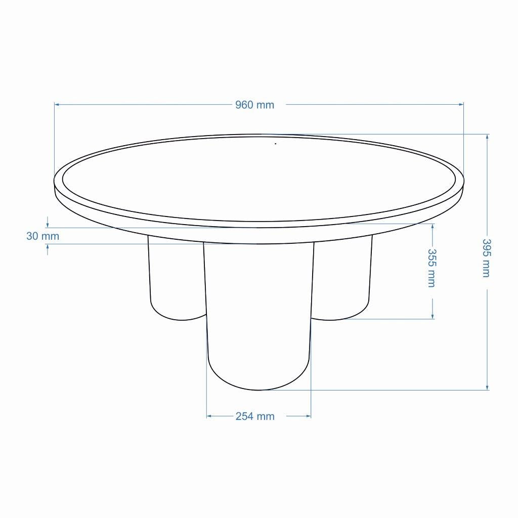 Eclat - Sofia Enamel Coffee Table - Plum