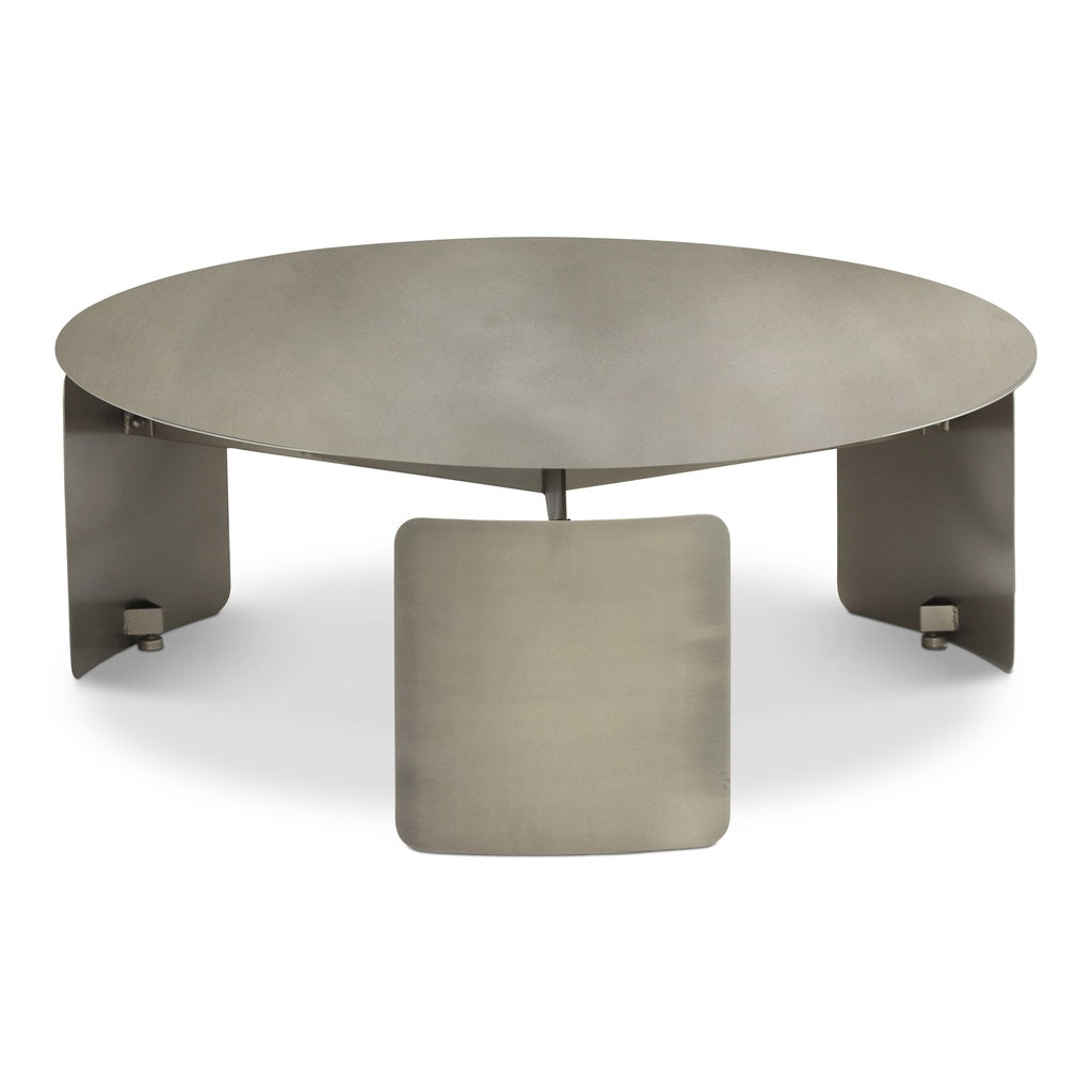 Senshi - Industrial Coffee Table - Industrial Nickel