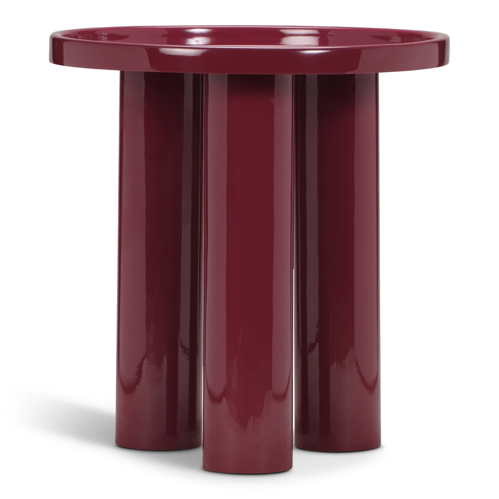 Eclat - Sofia Enamel End Table - Plum
