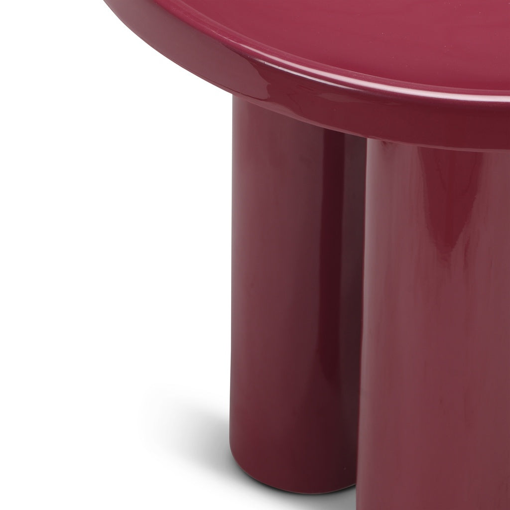 Eclat - Sofia Enamel End Table - Plum