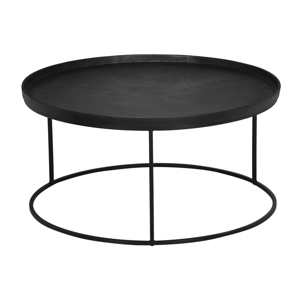 Elements - Sana Coffee Table - Antique Zinc Top - Black Frame