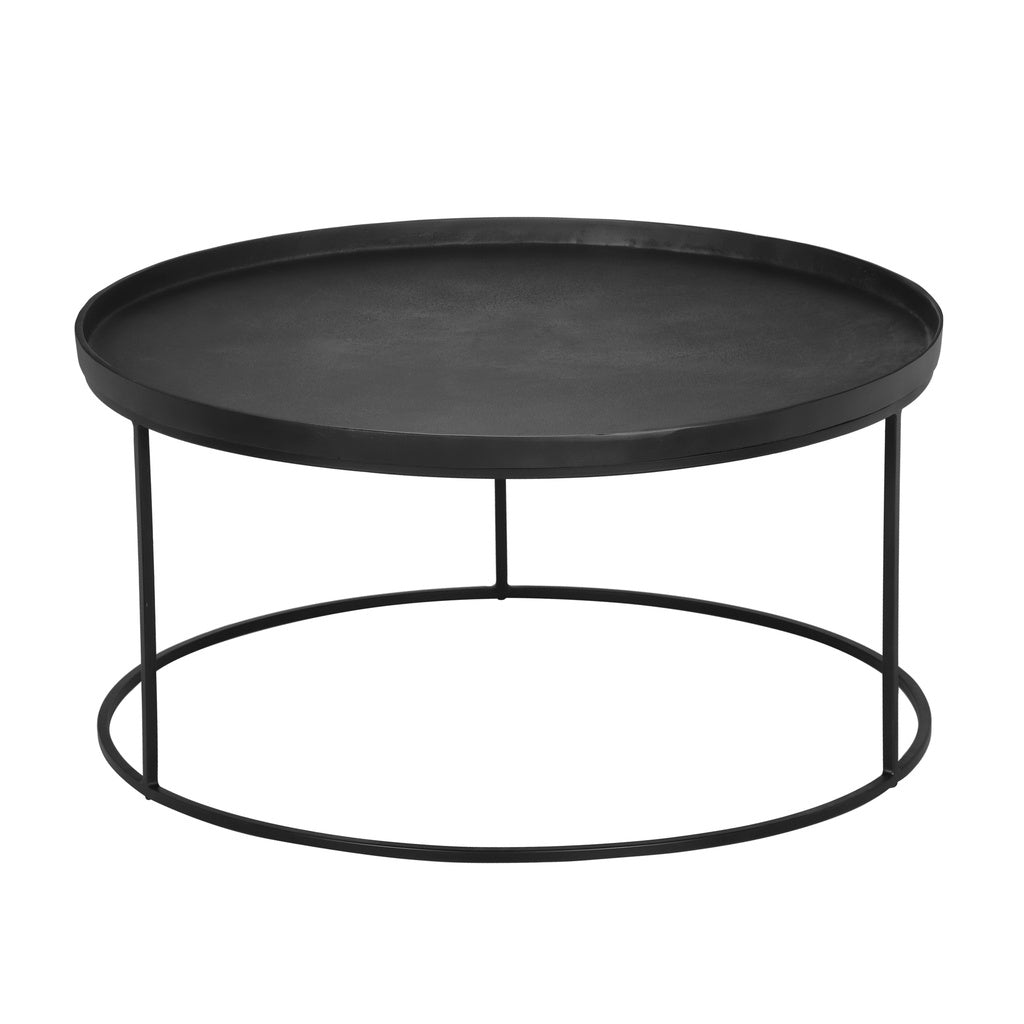 Elements - Sana Coffee Table - Antique Zinc Top - Black Frame
