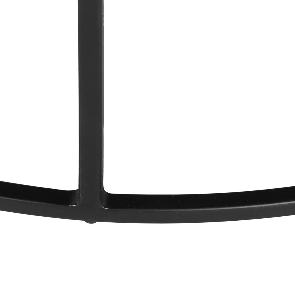 Elements - Sana Coffee Table - Antique Zinc Top - Black Frame
