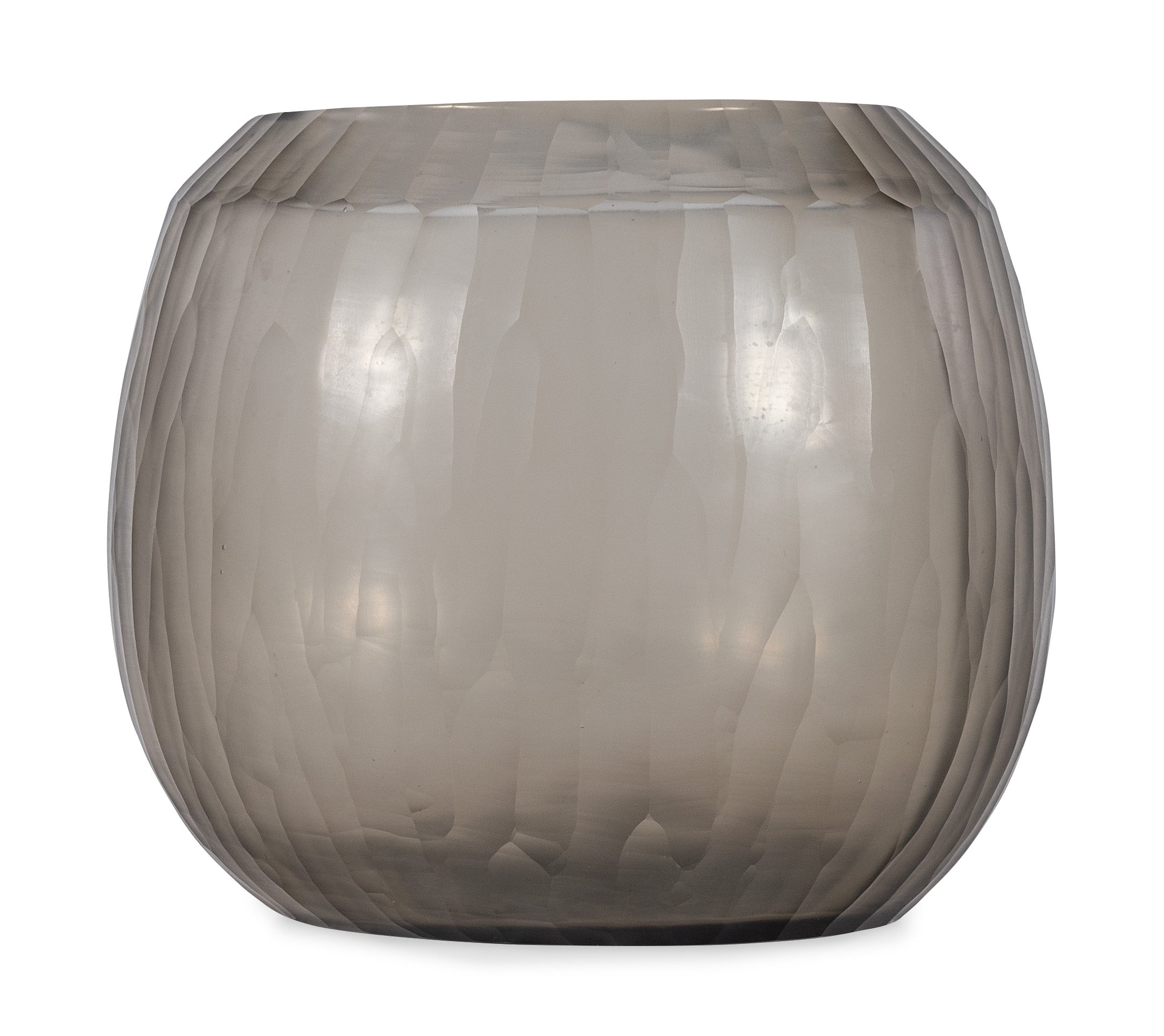 Rhone Smoky Glass Vase - Medium