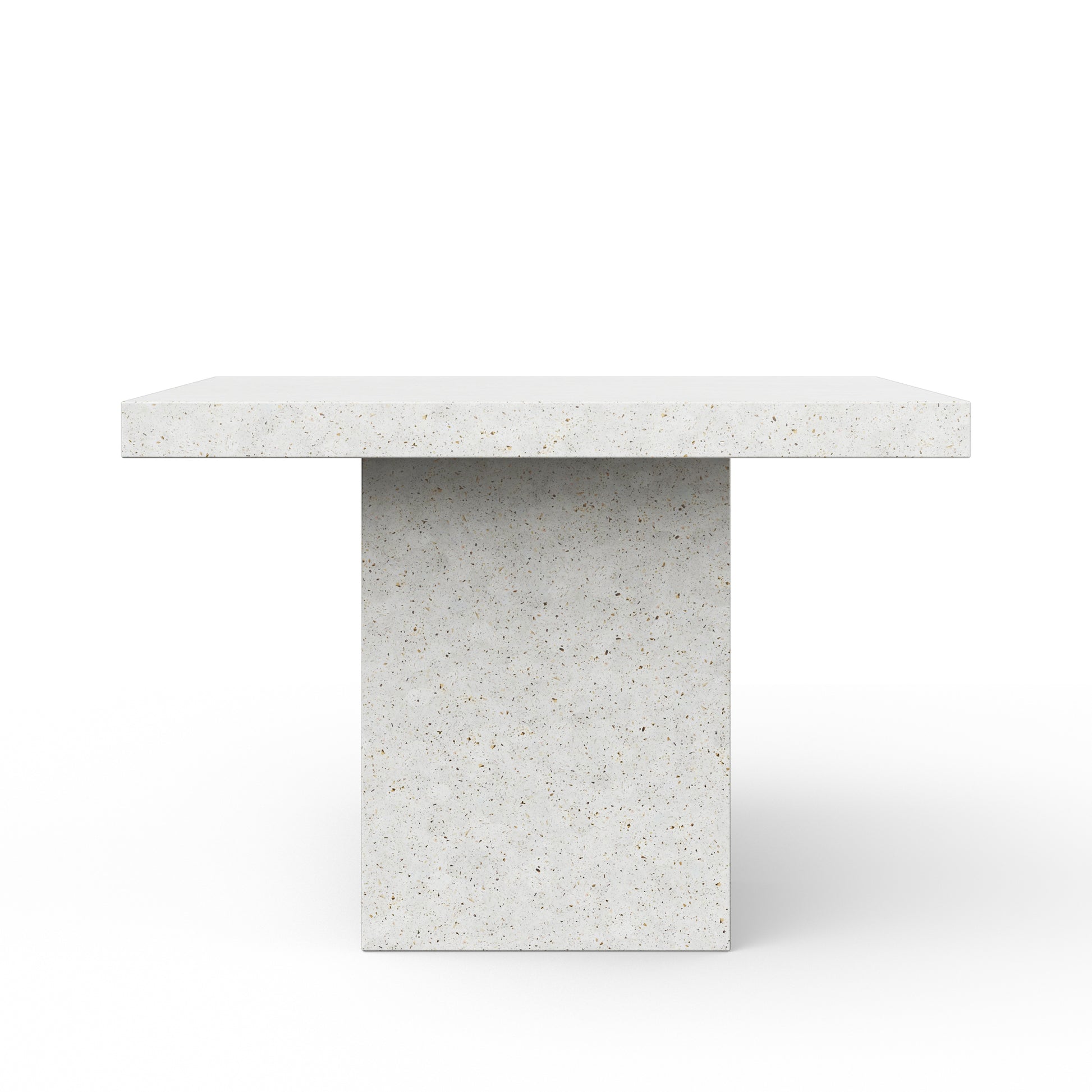 Mixx - Una - 59" Square Bar Height Dining Table - Ivory Terrazzo - Central Designs