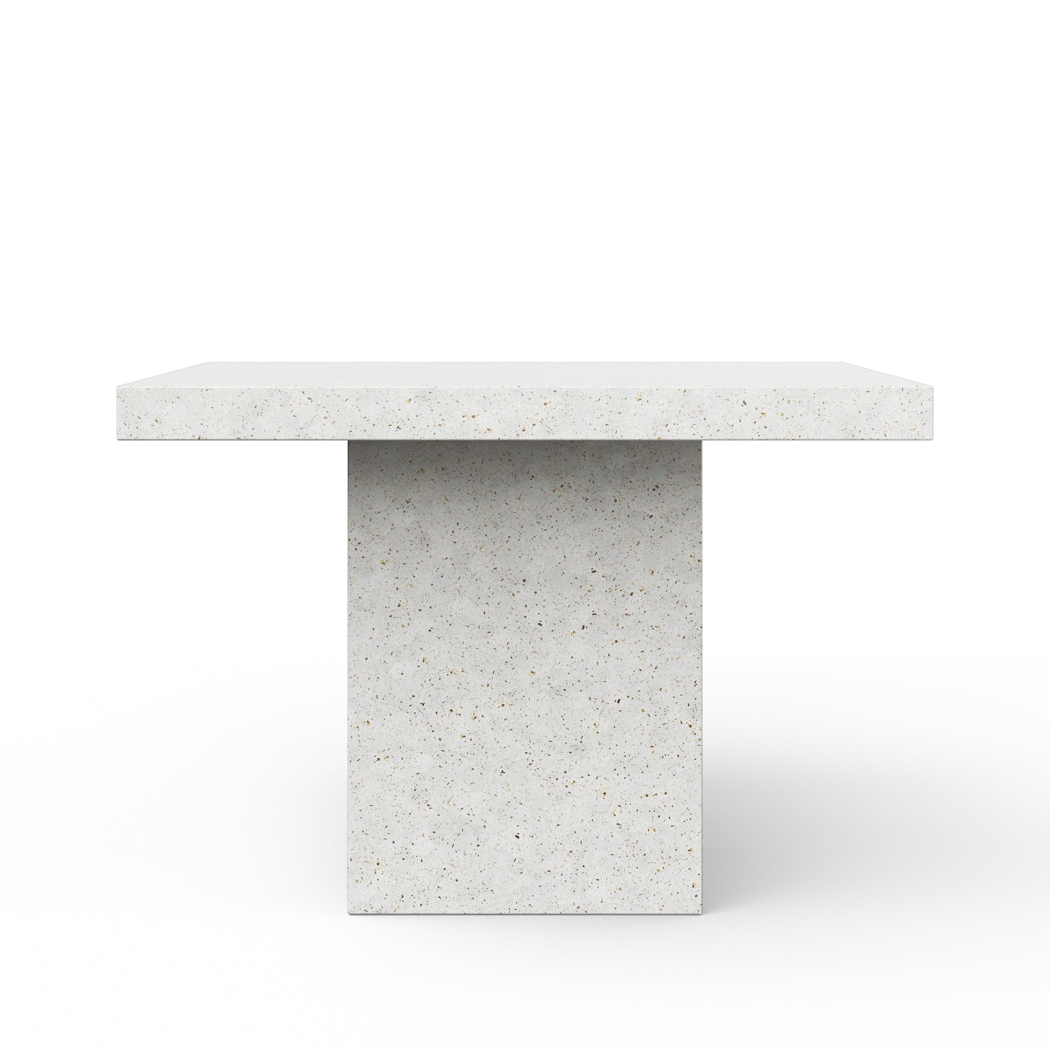 Mixx - Una - 59" Square Bar Height Dining Table - Ivory Terrazzo - Central Designs