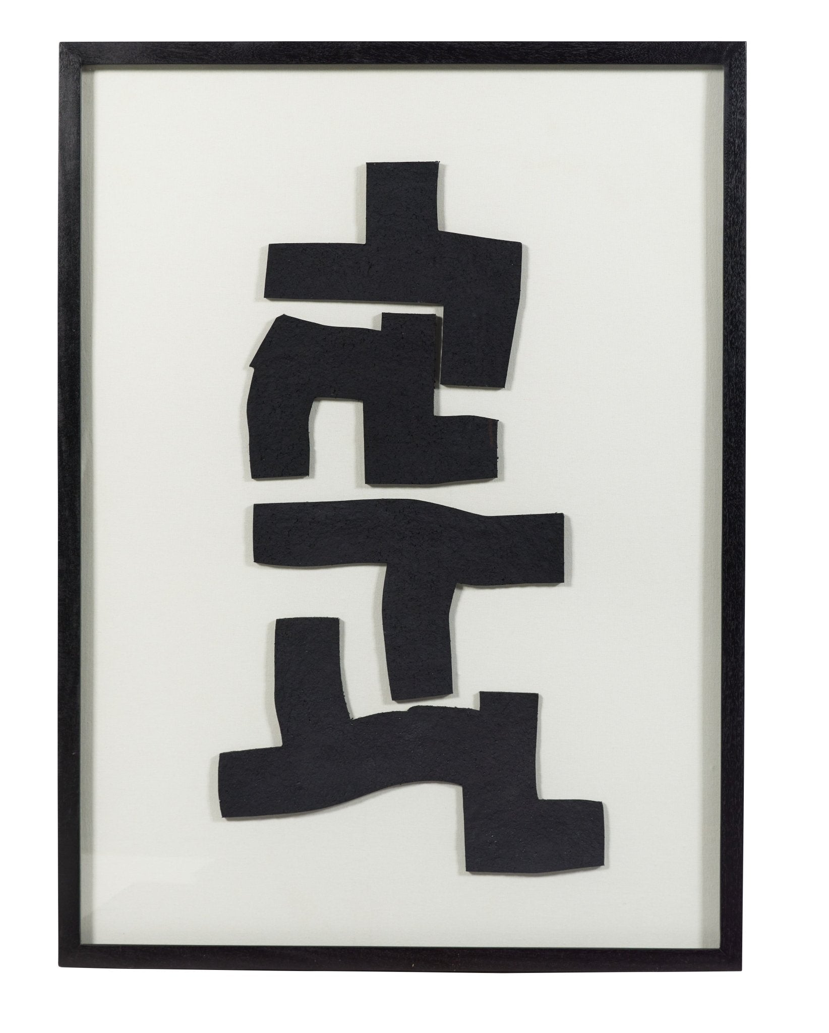 Urban 2 Paper Mache Wall Art in Glass Wooden Frame - Central Designs