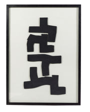 Urban #2  Paper Mache Wall Art in Glass Wooden Frame