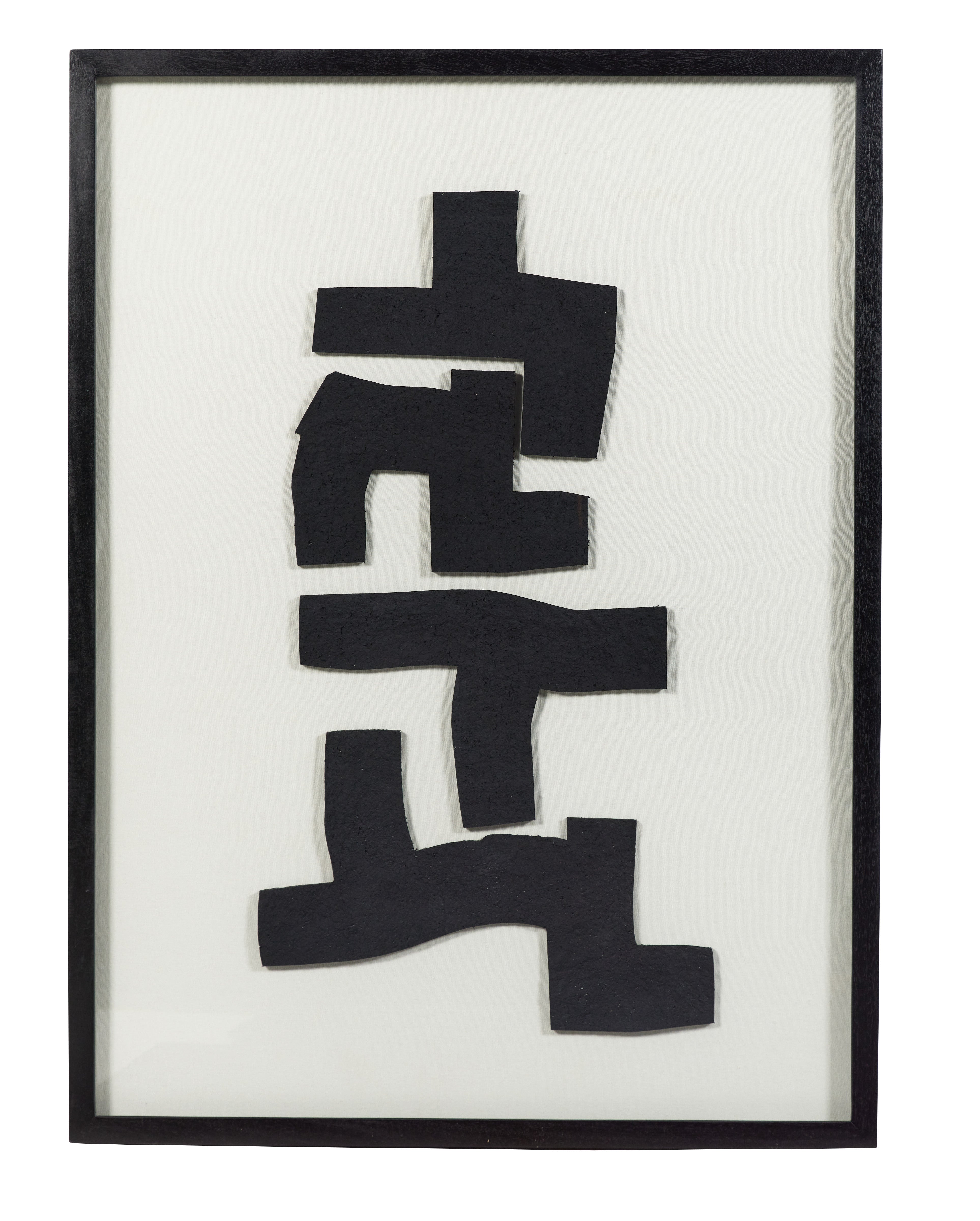 Urban #2  Paper Mache Wall Art in Glass Wooden Frame