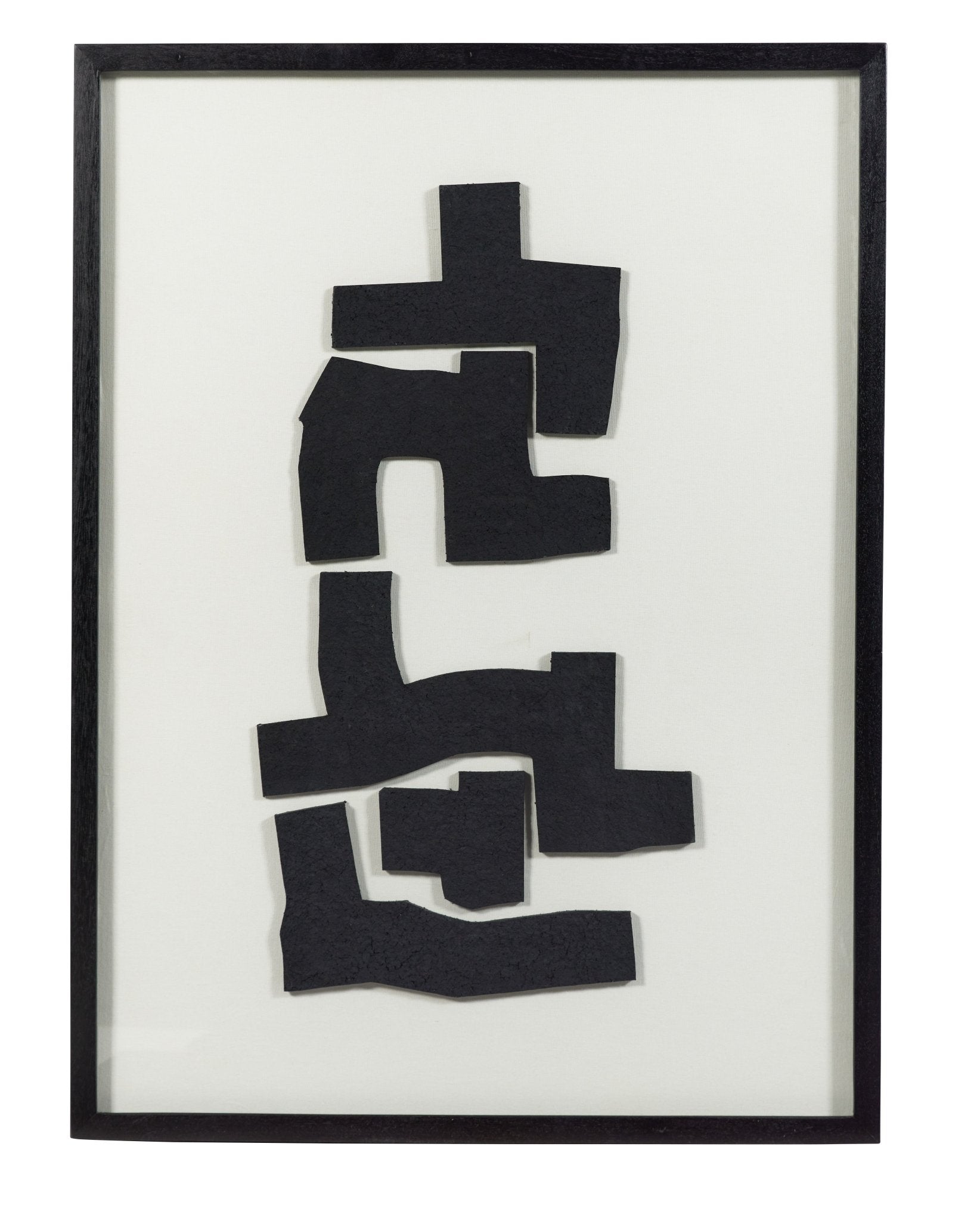 Urban 3 Paper Mache Wall Art in Glass Wooden Frame - Central Designs