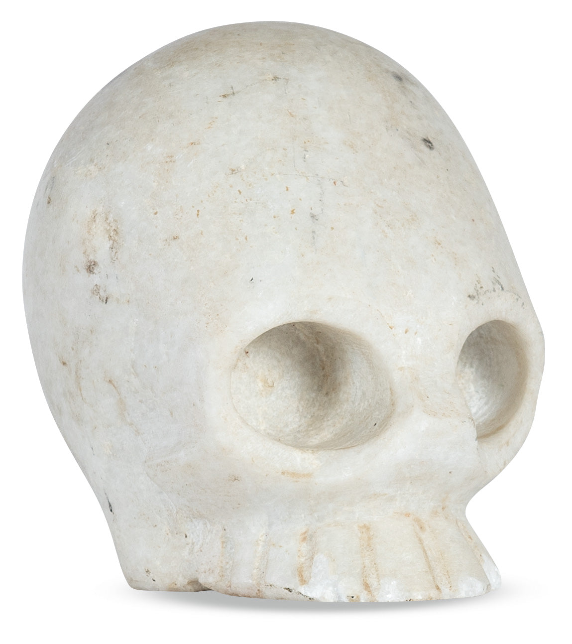 Día de los Muertos White Marble Skull